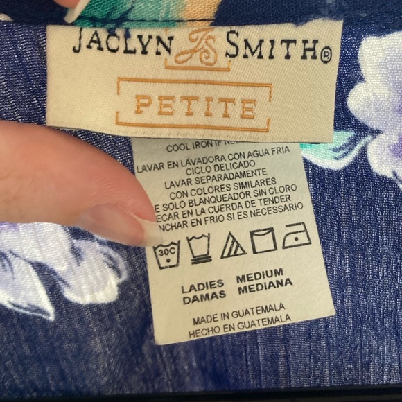 Vintage 80s Hawaiian style blouse - Picture 3 of 5